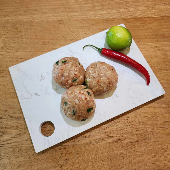 Thai Chicken Burgers per KG